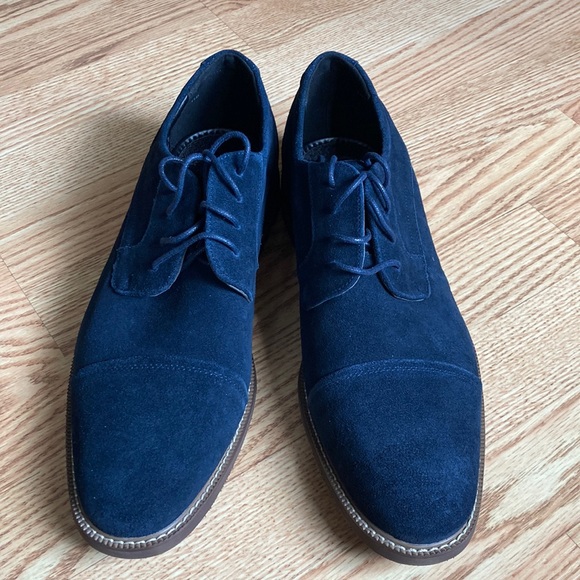 Carlo Morandi blue suede shoes - Picture 1 of 8